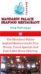 Mobile Screenshot of mandarinpalaceseafoodrestaurant.com