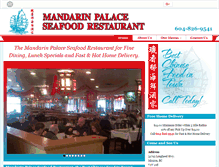 Tablet Screenshot of mandarinpalaceseafoodrestaurant.com